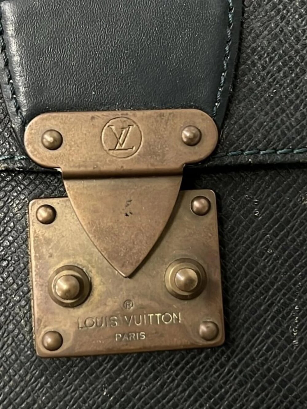 LOUIS VUITTON Pochette Kourad M30194 Episea Taiga - SP1917 Mens Clutch Bag - Picture 11 of 13